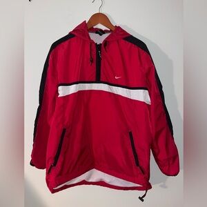 Nike Men's Red Windbreaker Jacket‎